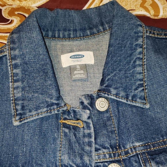 Old Navy blue jean vest - Picture 2 of 2